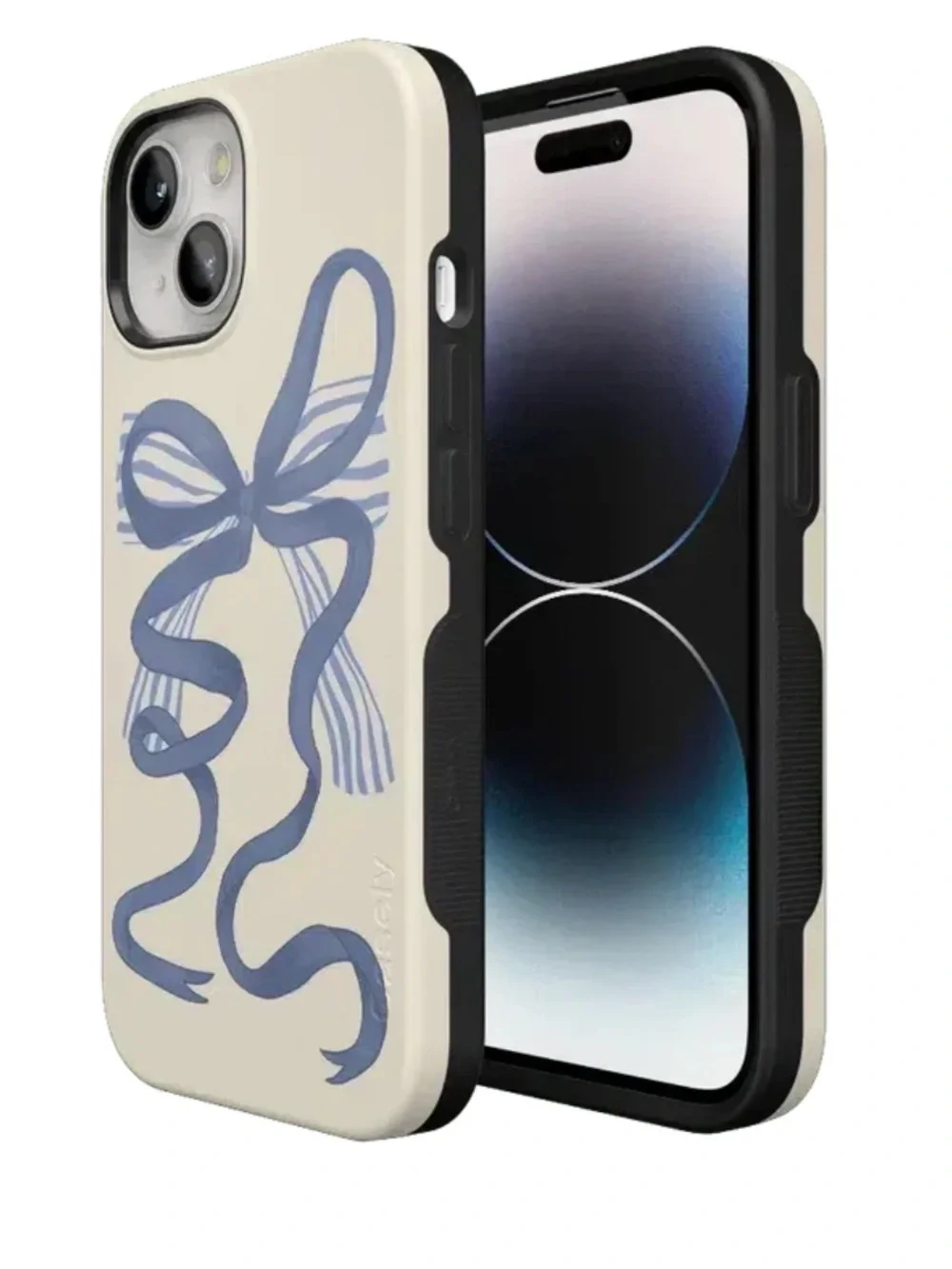 Casely Heartstrings Blue Bow Case-iPhone 15 Plus